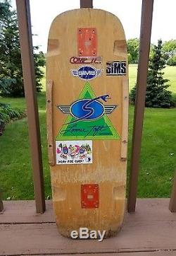Vintage skateboard deck Sims Lonnie Toft snubnose 70s old school