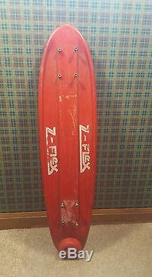 Vintage skateboard deck Z-flex 27 inch red OG 70's old school