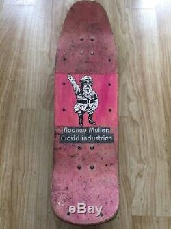 Vintage world industries Rodney Mullen shureshot skateboard deck 1990s T bone
