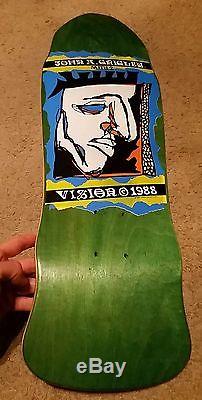 Vision 1988 Vintage John A. Griglby MINI 2 Skateboard GREEN Rare Pro Model Deck