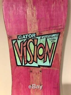 Vision Gator Mark Rogowski Skateboard Deck 1988 Vintage Original Swirl Shapes OG