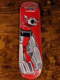 Voltron Lion Red Skateboard Deck Finesse Bubble wrapped for shipment