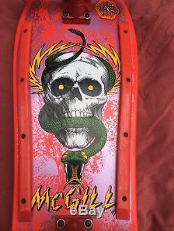 Vtg Original Powell Peralta Skateboard Skull Bones Rare Deck Mcgill Vision