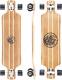 White Wave Bamboo Longboard Skateboard. Cruiser Drop Deck Long Board for Cruisin