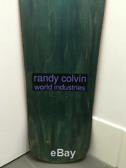 World Industries Randy Colvin XXX Vintage Rare Nos Skateboard Deck