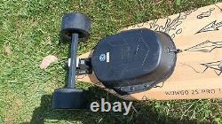 Wowgo 2s Pro Poseidon Electric Battery Powered Longboard-cracked Deck-see Descr