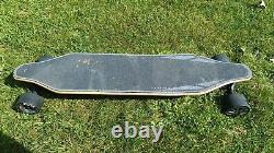 Wowgo 2s Pro Poseidon Electric Battery Powered Longboard-cracked Deck-see Descr