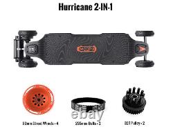 (Z8VH) Hurricane Bamboo Pro Off-Road All Terrain Electric Skateboard, Ultra-Long