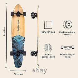 Zed Longboard Skateboard Complete Cruiser Bamboo & Canadian Maple Wood