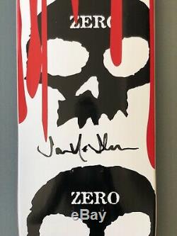 Zero 3-skull w Blood Deck Signed by Jamie Thomas