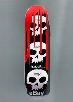 Zero Black'3-skull w Blood' Deck Signed by Jamie Thomas