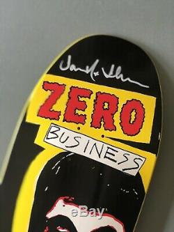 Zero Business Misfits deck Signed by Jamie Thomas with Horror Business Lyrics