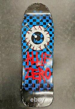 Zero Skateboard Decks Allie Eyeball Fangs Unused Vintage Rare Collectible Decor