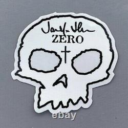 Zero White'3-skull w Blood' Deck Signed by Jamie Thomas