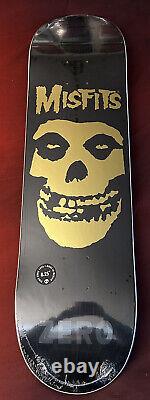 Zero X Misfits Gold Foil Ltd 200 Skateboard Deck Sealed Sold Out 8.25 Danzig New