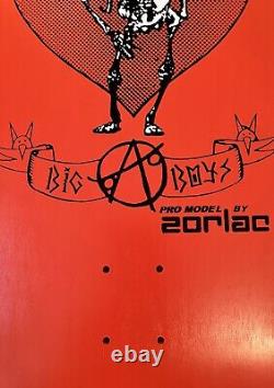 Zorlac BIG BOYS re Mint With Sticker Alva John Gibson Grosso Skateboard Deck OOP